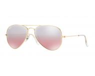 Ray-Ban Aviator Large Gold Crystal Brown Pink Silver mirror