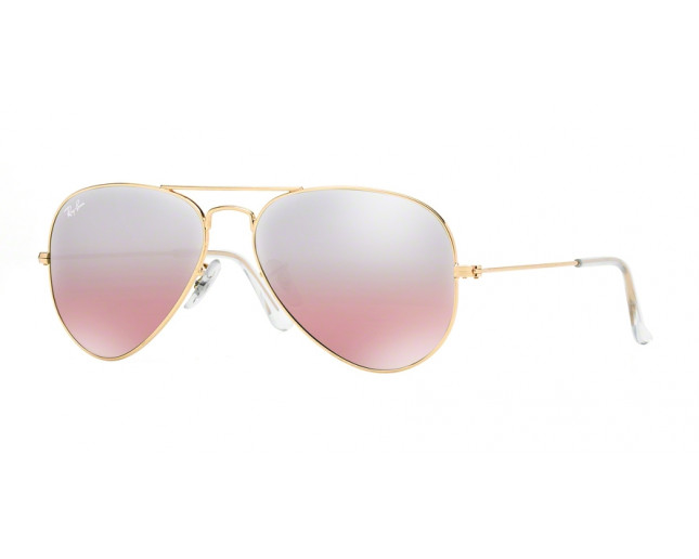 ray ban aviator pink gold