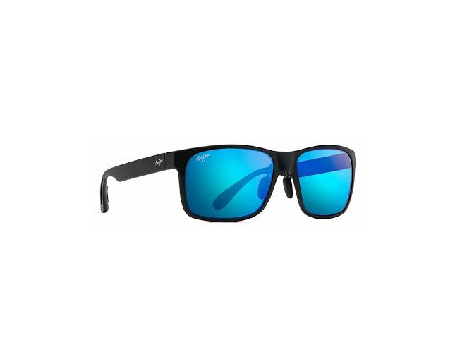 Maui Jim Red Sands Noir Mat Maui rose Bleu mirror