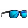 Maui Jim Red Sands Noir Mat Maui rose Bleu mirror