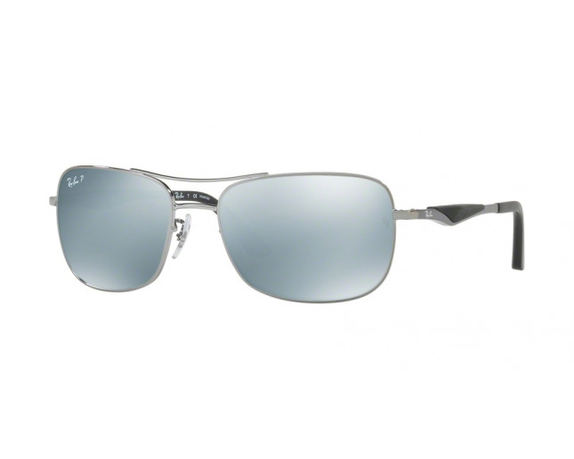 Ray-Ban 3515  Matte Gun Grey Mirror Silver