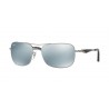 Ray-Ban 3515  Gunmetal Green Mirror Blue Polar