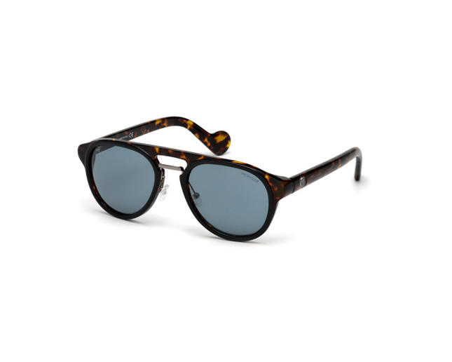 Moncler ML0020 Black Havana Blue Lenses