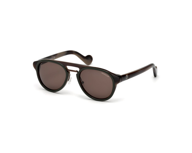 Moncler ML0020 Dark Green Brown Brown Lenses