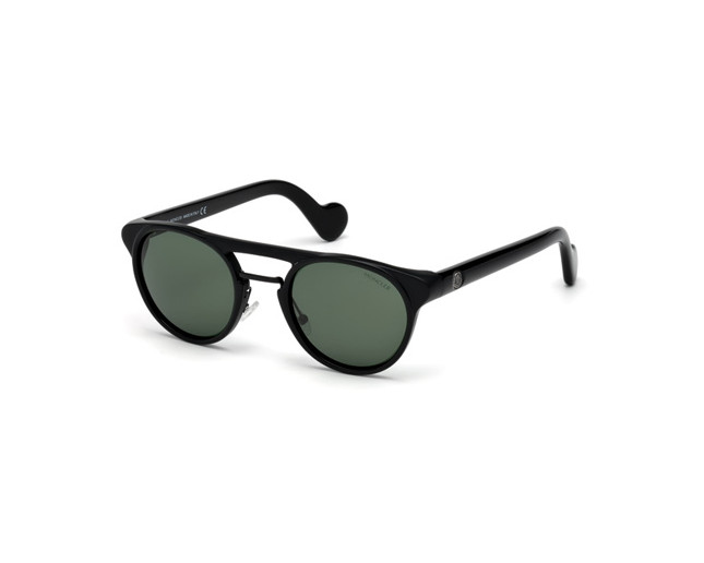 Moncler ML0013 Shinny Black Green Lenses