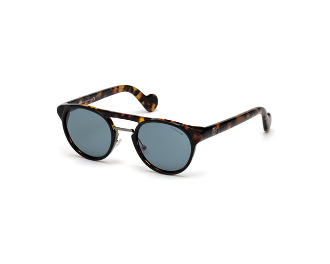 Moncler ML0019 Grey Havana Blue Lenses