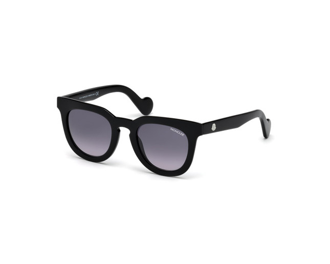 Moncler ML0008 Shinny Black Grey Smoke