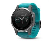 Garmin Fénix 5 S HR Silver Bracelet Blanc Turquoise