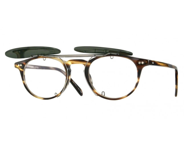 Oliver Peoples Clip-On Riley R Flip Up Gunmetal G15 Grey Green Polarized -  OV5004C 5071 o - Lunettes de soleil - IceOptic