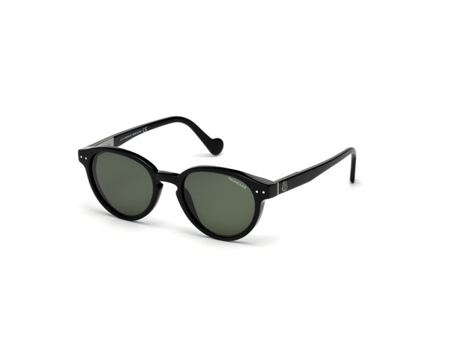 Moncler ML0012 Shinny Black Grey Smoke