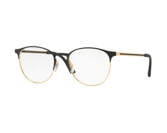 ray ban gold black glasses