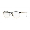 Ray-Ban RX6375 Gold Top In Black