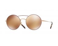 Oliver Peoples Nickol Rose Gold Burgundy Peach Gold Mirror 