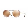 Oliver Peoples Nickol Rose Gold Burgundy Peach Gold Mirror 