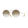 Oliver Peoples Nickol Brushed Gold Brown Rust Dark Olive Gradient