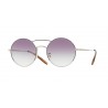 Oliver Peoples Nickol Brushed Gold Lilac Dark Ombre Gradient