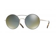 Oliver Peoples Nickol Brushed Gold Black Grey Goldstone