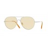 Oliver Peoples Rockmore Brushed Silver Yellow Wash