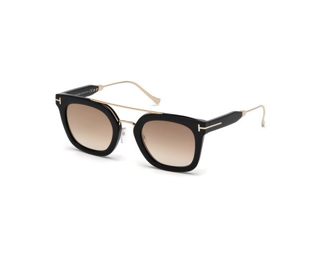 Tom Ford TF0541 Noir Brillant Marron Fumé