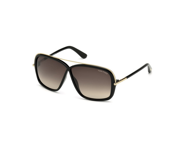 Tom Ford Brenda Shiny Black Brown Shaded