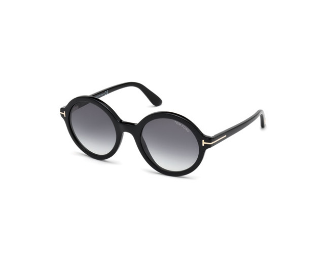 Tom Ford Nicolette 2.0 Shiny Black Grey Smoke