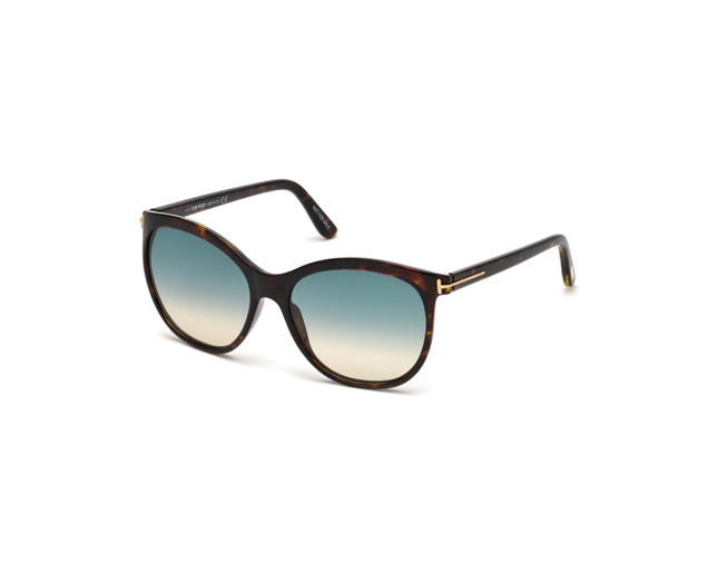 Tom Ford 0568 Dark Tortoise Green Smoke