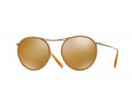 Oliver Peoples MP-3 30TH Antique Gold Amber Goldtone