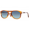 Persol 0714 Steve Mc Queen Light Havana Polarized Blue Faded