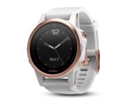 Garmin Fénix 5S HR Sapphire Rose Gold avec bracelet blanc carrara