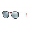 Ray-Ban Scuderia Ferrari Collection Matte Black Light Green Mirror Silver