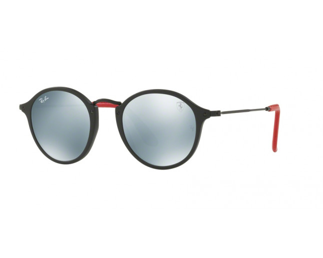 ray ban round silver mirrored sunglasses