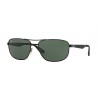 Ray-Ban RB3528 Matte Black Plastic Green 