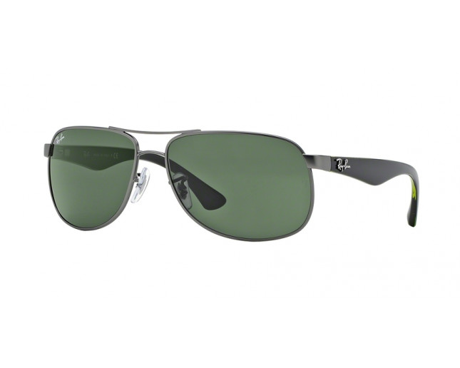 Ray-Ban RB3502 Gunmetal Black Green 