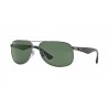 Ray-Ban RB3502 Gunmetal Black Green 