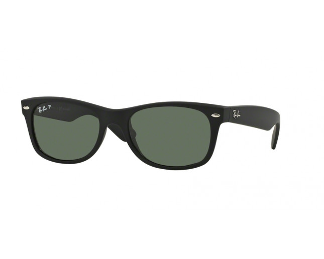 Ray-Ban New Wayfarer Rubber Black Crystal Polar Green 