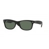 Ray-Ban New Wayfarer Rubber Black Crystal Polar Green 