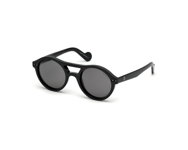 Moncler ML0022 Shiny Black Grey