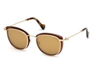 Moncler ML0045 Clear Bronze Brown Mirror