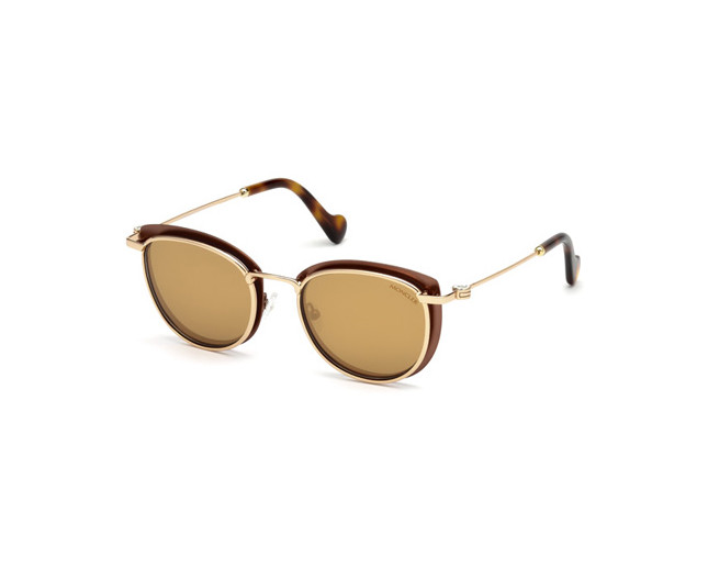 Moncler ML0045 Clear Bronze Brown Mirror