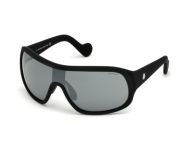 Moncler ML0048 Matt Black Grey Mirror