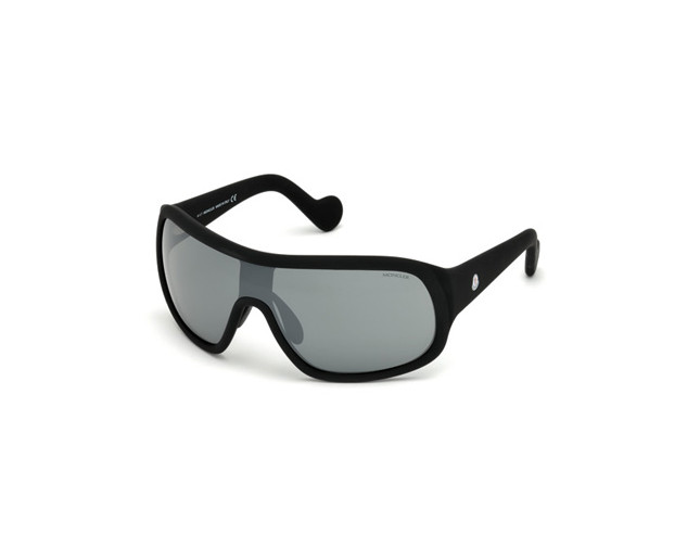 Moncler ML0048 Matt Black Grey Mirror