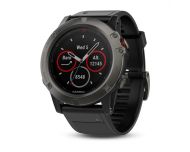 Garmin Fénix 5X HR Sapphire Gray avec bracelet noir