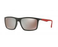 Ray-Ban RB4228M Limited Edition Scuderia Ferrari Matt Black Grey Mirror Polar Hd