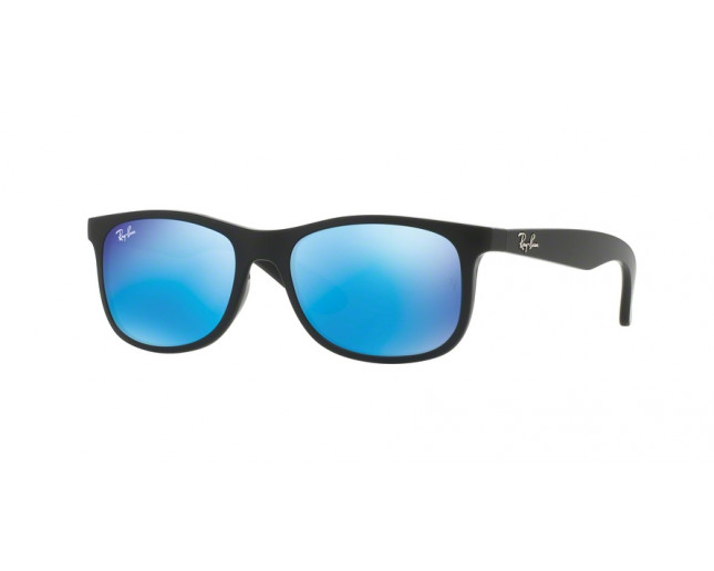 Ray Ban 9062S Matte Black on Black Blue  Mirror Cooper