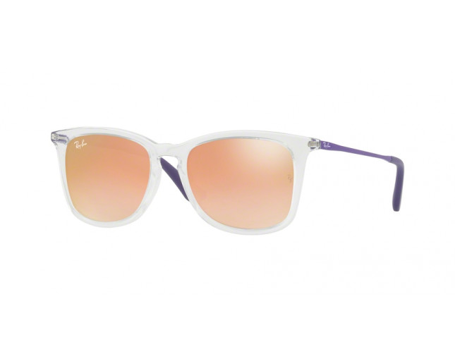 Ray Ban 9063S Transparent Brown Pink Mirror