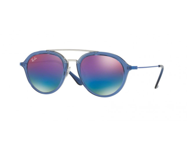 Ray-Ban RJ9065S Transparent Blue Blue Mirror