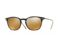 Oliver Peoples Heaton Blue Cocobolo Amber Goldtone