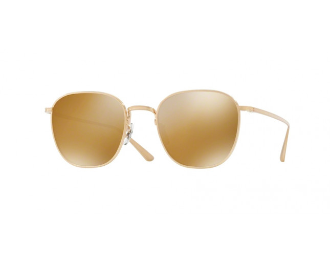 Oliver Peoples Board Meeting 2 Brushed Gold Gold Mirror