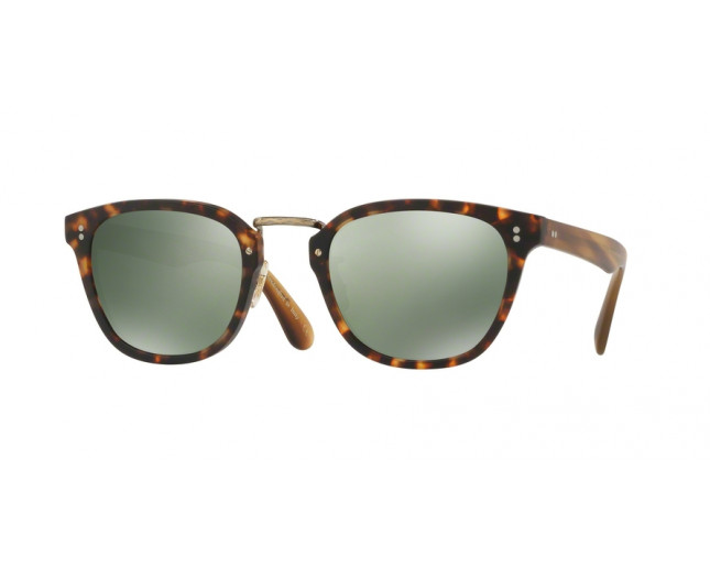 Oliver Peoples Lerner Semi Matte Hickory Tortoise Polarized Goldtone