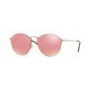 Ray Ban Blaze Round RB3574N Gold Pink Mirror Pink